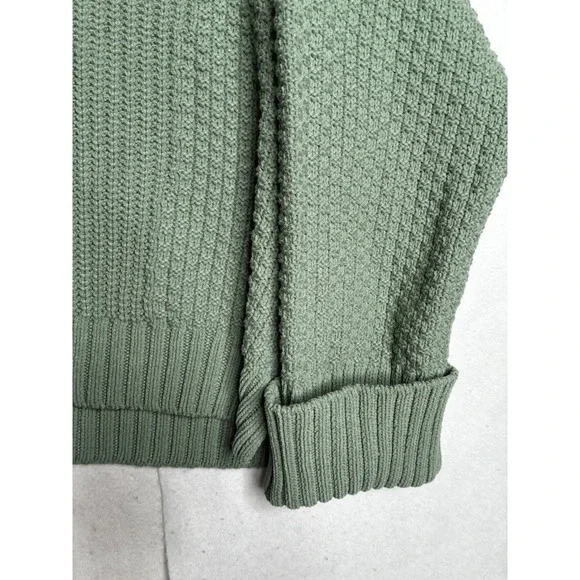 Abercrombie & Fitch Sage Green Oversized Button Front Cardigan Sweater XXL 2151 - Picture 2 of 12